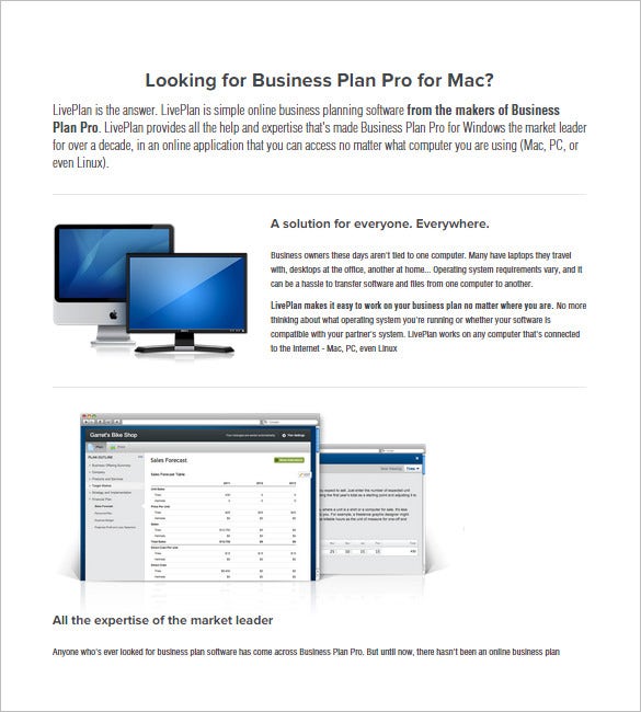 free business plan software download for mac